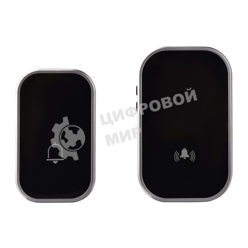 Беспроводной дверной звонок кинетический NoBattCall 38 мелодий 150м IP68 черный REXANT