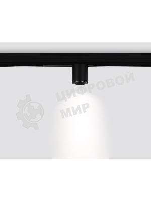 Управляемый светодиодный светильник для шинопровода Magnetic Ambrella light GL1242 BK черный IP20 7W 3000K-6400K 220V 24° D75*85 (Без ПДУ)