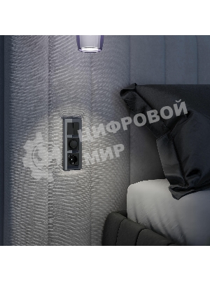 Рамка на 3 поста Elite (графит, стекло) W0032440