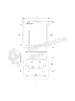 Встраиваемая LED подсветка Werkel W1154208 (черный)