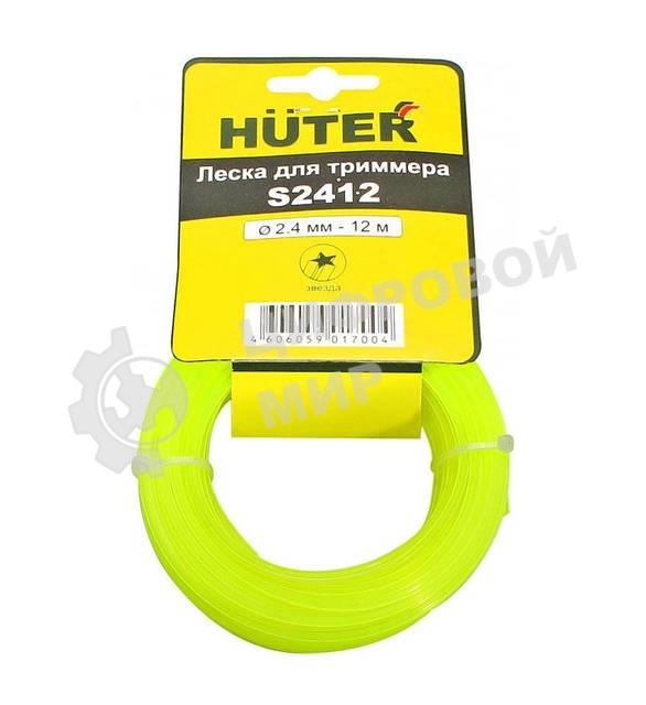 Леска для садовых триммеров Huter S2412 d=2.4мм L=12м для Huter GGT-800S(T)/1000S(T)/1300S(T)/1500S(T) (71/2/12)
