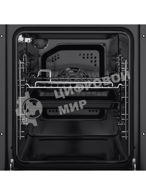 Шкаф духовой электрический Maunfeld EOEM516S, встраиваемый, 51л, дверца с 2 стеклами, нержавеющая сталь