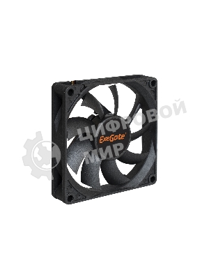 Вентилятор для корпуса ExeGate ExtraPower EP08015S3P черный, 80 мм, 2500 об/мин, 25.5 дБ, 3 pin