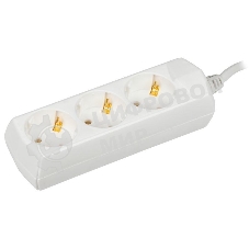 Удлинитель 3х7 м с заземл. 10А 250В У03 GENERICA 2P+PE 3х1 кв.мм IEK WYP10-10-03-07-Z-G