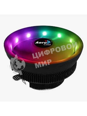 Кулер для процессора Aerocool/Formula Core Plus черный, 120 мм, алюминий, 1800 об/мин, 25.4 дБ, 4 pin, 110 Вт, 83 мм
