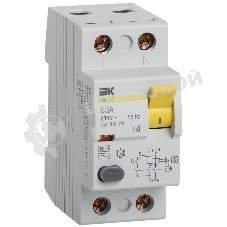 Выключатель дифференциального тока (УЗО) 2п 63А 300мА тип ACS ВД1-63S IEK MDV12-2-063-300