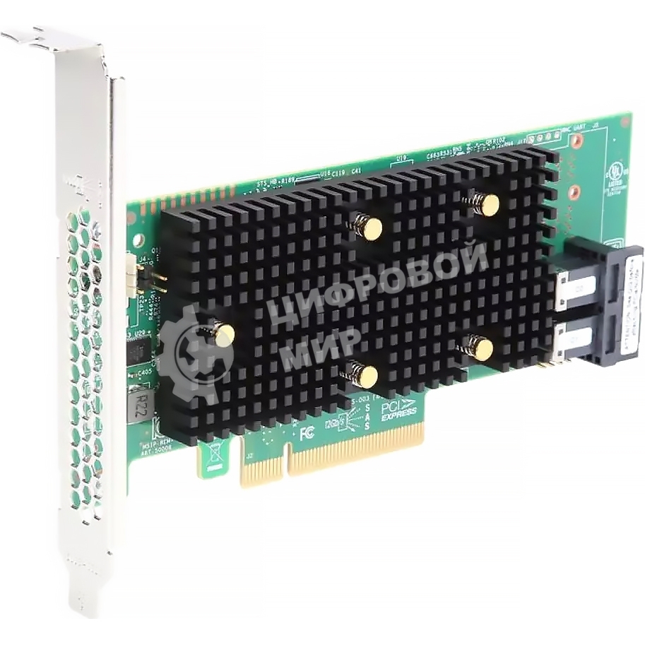 Контроллер MegaRAID 9440-8i SGL (05-50008-02), PCIe 3.1 x8 LP, SAS/SATA/NVMe, RAID 0,1,5,6,10,50,60, 8port(2 * int SFF8643), 3408 IOC