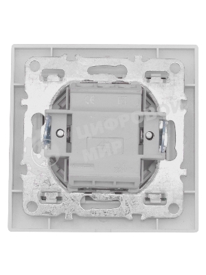 Выключатель 2-клавишный СП с индикатором,10А, белый EKF Basic Минск