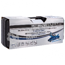 Домкрат Stels 51132 гидравлический подкатной с фиксатором 2.5 т safety pin 140-385 мм в кейсе