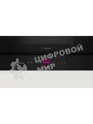 Встраиваемая микроволновая печь Bosch BEL7321B1 900Вт, 5 режимов, кварцевый гриль,инвертер, 21 л, черный, петли слева