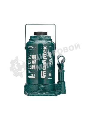 Домкрат гидравлический Сибртех бутылочный, 30т, 245-385 мм