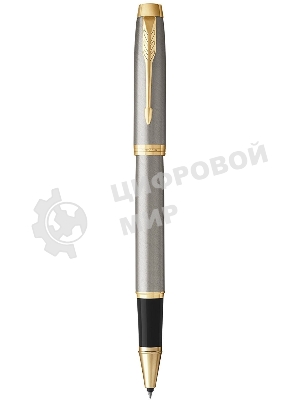 Набор ручек Parker IM Core TK223 (CW2093217) Brushed Metal GT, подарочная коробка, ручка роллер, ручка шариковая сменный стержень, 1 стержень, круглая