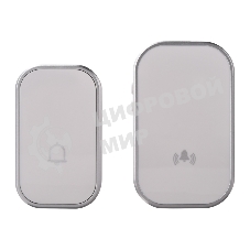 Беспроводной дверной звонок кинетический NoBattCall 38 мелодий 150м IP68 белый REXANT