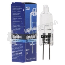 Лампа галогенная JC 20Вт 12В g4 COOL Camelion 11465