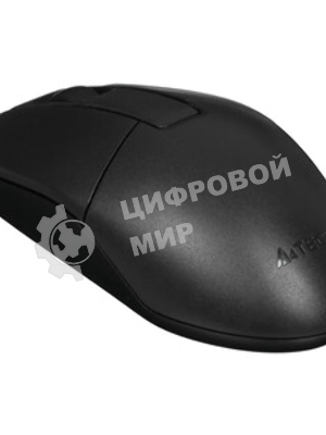 Мышь проводная A4Tech OP-335S черный, 1200 dpi, USB, кнопки - 3