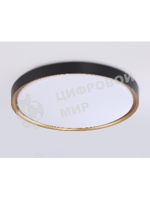 Потолочный светодиодный светильник Ambrella light FZ1249 BK/GD черный/золото IP54 45W 5000K D480*60 (Без ПДУ)