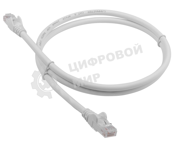 Патч-корд LANMASTER LSZH UTP cat.6, 5.0 м, серый