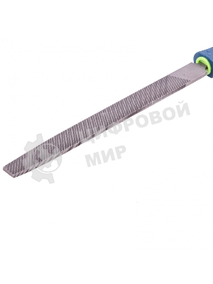 Напильник Сибртех, 200 мм, плоский, двухкомпонентная рукоятка, №2