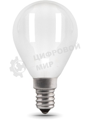 Лампа светодиодная Gauss Filament 105201109-D 9Вт цок.: E14 шар 220B 3000K св. свеч. белый теп. (упак.: 10 шт)