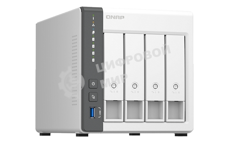 Сетевое хранилище NAS Qnap D4 (REV. C) 4-bay настольный Cortex-A55 RK3568B2