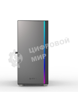 Компьютерный корпус без блока питания PCCOOLER LM300 ARGb BK, Flat Mid Tower, черный, TG, 0.45 SPCC, 1x120мм mATX, mITX 170/330/150мм 2x2.5