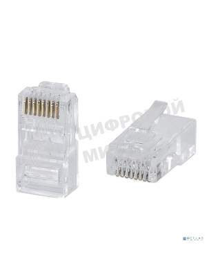 Разъем Cabeus, RJ45, кат. 6, неэкр., для одножильного и многожильного кабеля