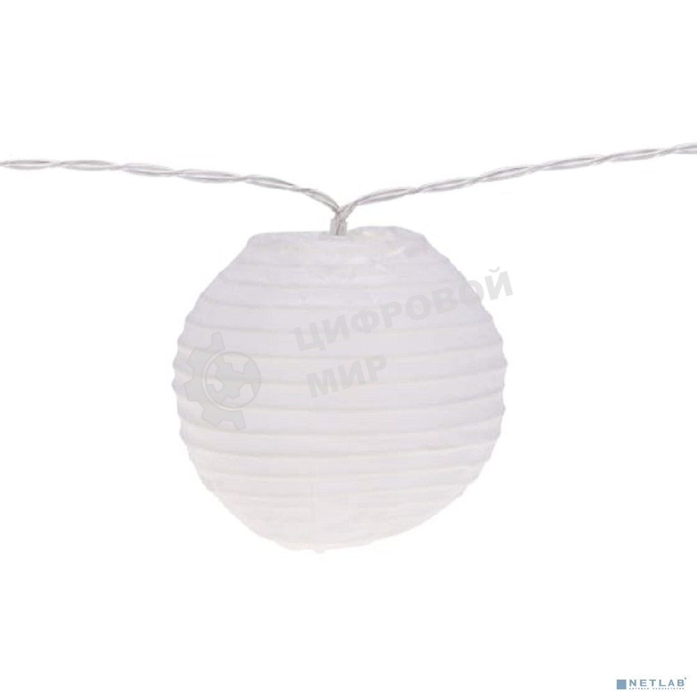 Гирлянда садовая Rexant Денг, 335 см, 3000К, встроенный аккумулятор, солнечная панель, коллекция Пекин