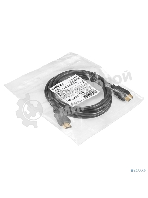 Кабель HDMI ExeGate EX-CC-HDMI-2.0 (19M/19M, 2м, v1.4b, позолоченные контакты)