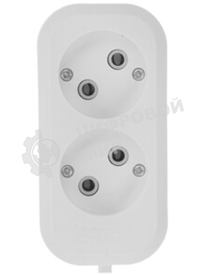 Удлинитель бытовой Smartbuy (SBE-10-2-02-N) 2 гнз х 2,0 м (10А/2.2 кВт, ПВС 2х1.0)