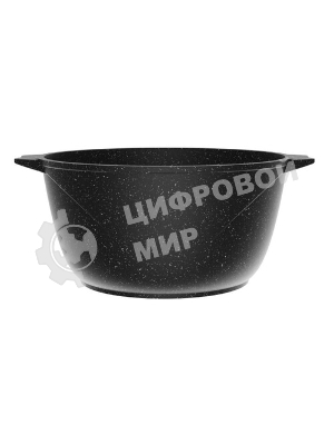 Кастрюля Гранит черный 4 л, АП 44802