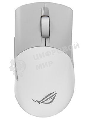 Мышь беспроводная/проводная ASUS ROG Keris Wireless AimPoint белый, 36000 dpi, радиоканал, Bluetooth, USB, кнопки - 5