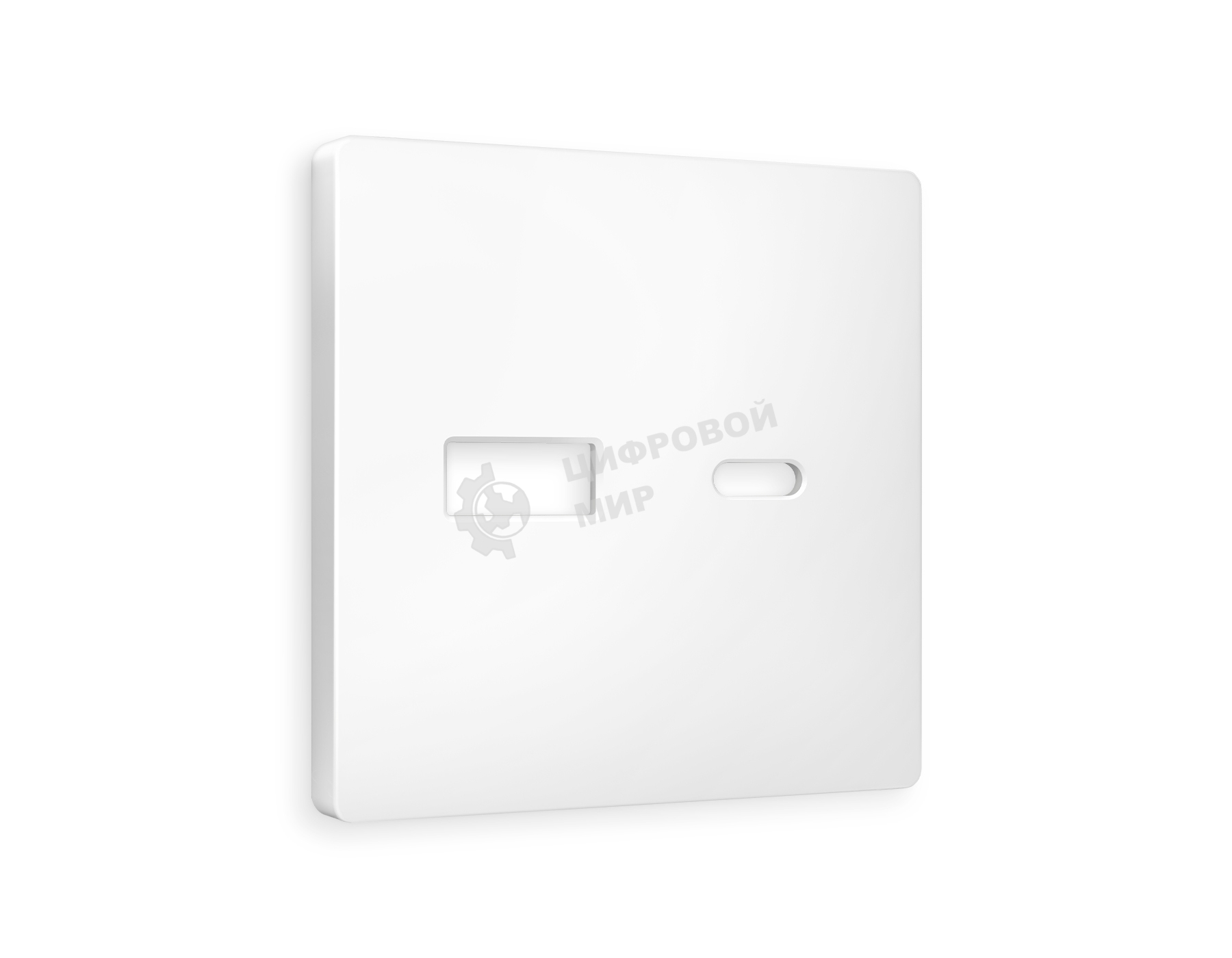 Лицевая панель ALFA (Белый матовый) для розетки 2USB A+C QUANT AP1310