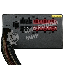 Блок питания CWT PUO1050V-G, 1050Вт, 80 PLUS Gold, 140мм, модульный, черный