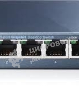 Коммутатор TP-Link SOHO TL-SG105 5-port Desktop Gigabit Switch, 5 10/100/1000M RJ45 ports, metal case