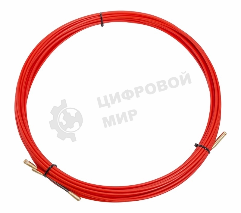 Протяжка кабельная Rexant (мини УЗК в бухте), стеклопруток, d=3,5мм, 15м красная