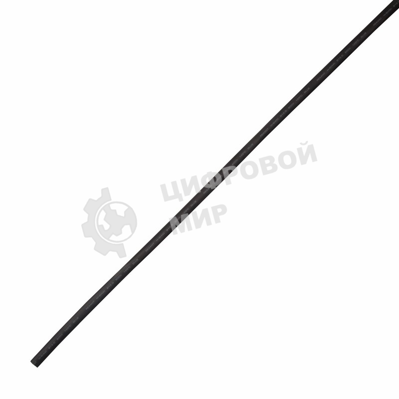 Термоусаживаемая трубка клеевая Rexant 12,0/3,0 мм, (4:1) черная, упаковка 10 шт. по 1 м