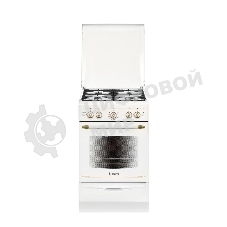 Плита газовая Gefest ПГ 5100-02 0185 белый, конфорок 4 шт, духовка 52 л, 50 см x 85 см x 58.5 см