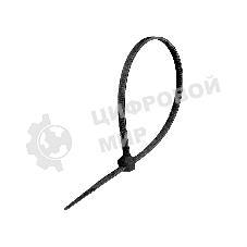 Стяжка (хомут) нейлоновая ExeGate CV66-200x3.6B (нейлон 6.6, 200x3.6мм, неоткрывающаяся, halogen free, -40°C - +85°C, черная, 100 шт)