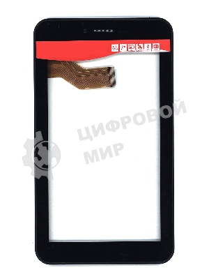 Сенсорное стекло (тачскрин) для Irbis TX18 TX55, черное с рамкой