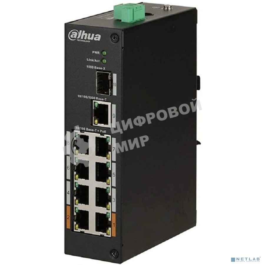 Коммутатор Dahua DH-PFS3110-8ET-96 неуправляемый