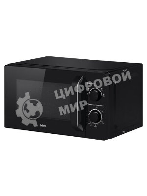 Микроволновая печь BBK 20MWS-760M/B черный, 20 л, 700 Вт, переключатели - поворотный мехинизм
