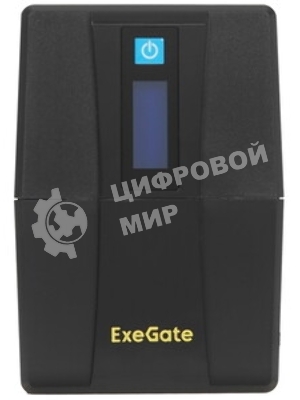 Источник бесперебойного питания ExeGate SpecialPro Smart LLB-600.LCD.AVR.2SH 600VA/360W, LCD, AVR, 2*Schuko, черный