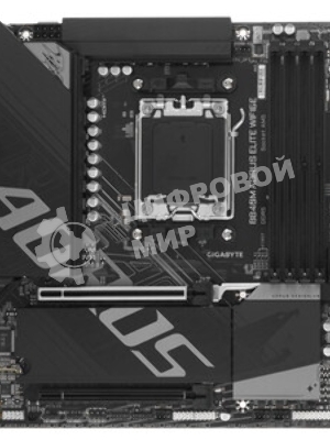 Материнская плата Gigabyte B840M AORUS ELITE WIFI6E, AM5, AMD B840, 4xDDR5, 4xSATA, 2xM.2, 1xPCIe 4.0 x16, 1xPCIe 3.0 x16, 1xHDMI, 1xDP, 1x2.5Gb LAN, Wi-Fi 6E, Bluetooth 5.3, 1xUSB-C 10Gbps, 1xUSB-C 5Gbps, 2xUSB-A 10Gbps, 2xUSB-A 5Gbps, 4xUSB-A 2.0, 1xPS/2, 3x3.5 мм, 7.1, mATX