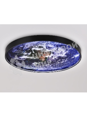 Настенно-потолочный светодиодный светильник Ambrella light FW11135 BK черный 38W LED 3000-6400K D600*38