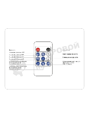 Контроллер диммер GS11001 8A 12V 96W/24V 192W (ПДУ Радио 2.4G CR2025)