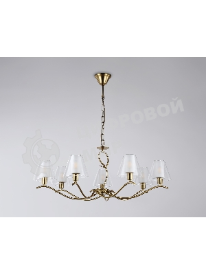 Люстра Ambrella light LH57093/7 BS/FR латунь/белый матовый E14/7 max 40W D840*790