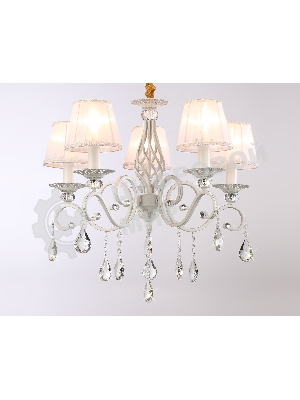 Светильник Ambrella light TR4547/5 WH/SL белый/серебро E14/5 max 40W D565*500