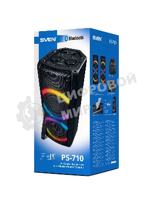 Портативная акустика SVEN АС PS-710 черный 100 Вт Bluetooth