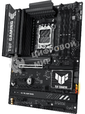 Материнская плата ASUS TUF GAMING B850-PLUS WIFI, AM5, AMD B850, 4xDDR5, 4xSATA, 3xM.2, 1xPCIe 5.0 x16, 1xPCIe 4.0 x16, 2xPCIe 4.0 x1, DisplayPort, HDMI, 1x2.5Gb LAN, USB Type-C, 5x3.5 мм, 7.1, ATX