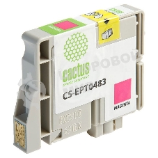 Картридж струйный Cactus CS-EPT0483 пурпурный (14,4 мл) для Epson Stylus Photo R200/R220/R300/R320/R340/RX500/RX600/RX620/RX640